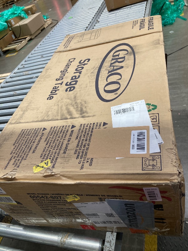 Photo 1 of ***Selling for Parts Only***Graco Storage Baby Changing Table (Driftwood) - GREENGUARD Gold Certified, Changing Table with Drawer, Changing Table Topper, Perfect for Any Nursery Décor