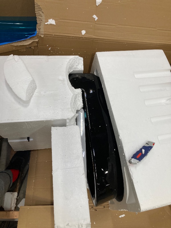 Photo 1 of  Swiss Madison Well Made Forever SM-1T274, St. Tropez One Piece Elongated Toilet Dual Vortex Flush 1.1/1.6 gpf with 10" Rough In black