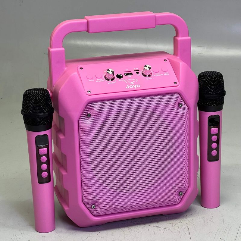 Photo 1 of  Karaoke Machine, Portable Bluetooth Karaoke Speaker with 2 Wireless Microphones