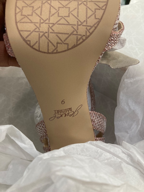 Photo 1 of +++DIFFERENT COLOR++++Jewel Badgley Mischka Arianna Shimmering Platform Stiletto SIZE 6