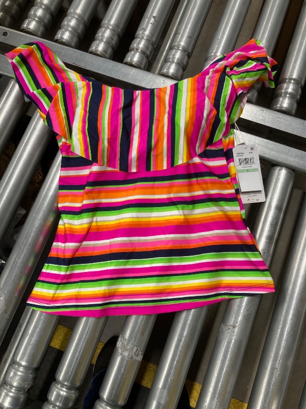 Photo 1 of ***TOP ONLY*** Trina Turk Monaco - Women's Ruffle Off Shoulder, Swimsuit Top for Women, Anniversary, Size 8