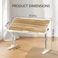 Photo 1 of ***PINK***PHANCIR Height & Angle Adjustable Lap Desk, Laptop Stand Bed Tray, Foldable Laptop Desk with Storage Drawer, Walnut