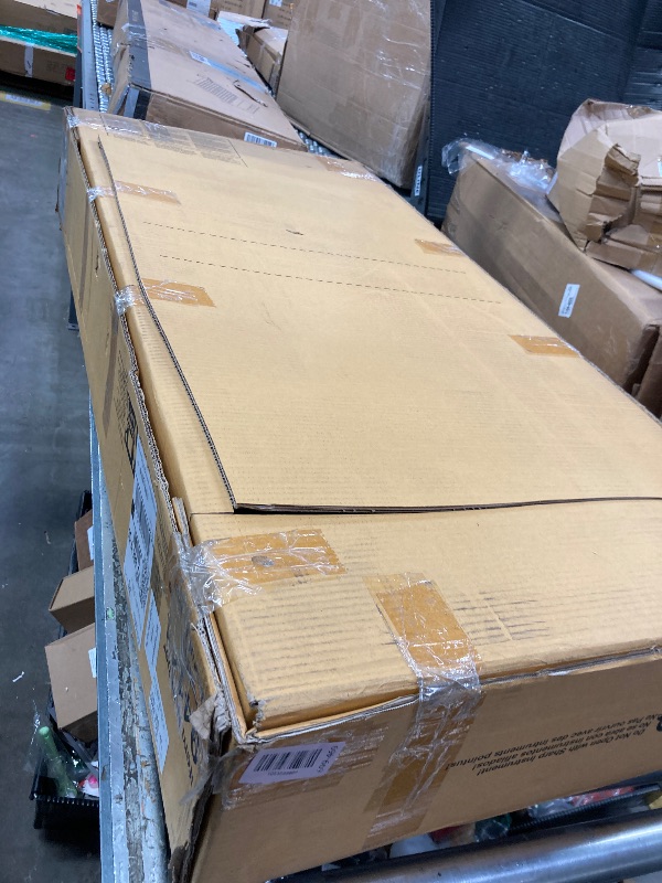 Photo 1 of ***HARDWARE IS MISSING***Winsome Egan Breakfast Table with 2 Shelves, for Kitchen, Dining Room, 36", Walnut***HARDWARE IS MISSING***