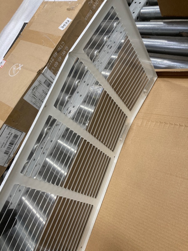 View 3 of *Bent* 20x10 Return Air Grille(Duct Opening Size),Air Return Vent Cover,Flat Vent Cover,Rejillas De Aire Acondicionado para Casa,Return Air Grilles,Outer Dimensions:21.75"Wx11.75"H(20"Wx10"H, Duct Opening)