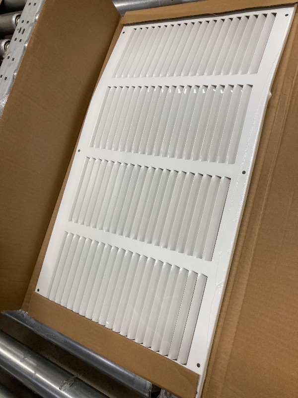 View 2 of *Bent* 20x10 Return Air Grille(Duct Opening Size),Air Return Vent Cover,Flat Vent Cover,Rejillas De Aire Acondicionado para Casa,Return Air Grilles,Outer Dimensions:21.75"Wx11.75"H(20"Wx10"H, Duct Opening)