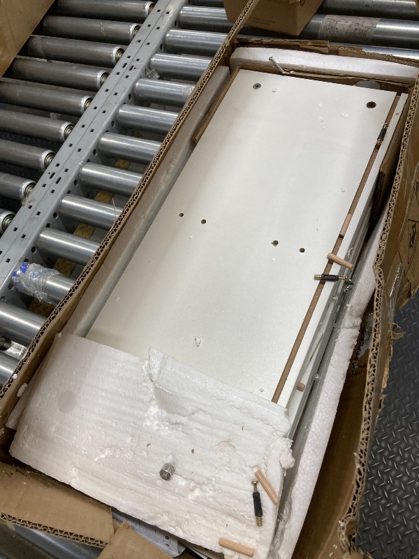 Photo 1 of *Pieces may be chipped* VECELO 4-Tier Bookcase, Modern Storage Cabinet with Height Difference Shelves for Standard Textbooks, 5 Cubes, Vertical or Horizontal, Easy Assembly, Pearl White