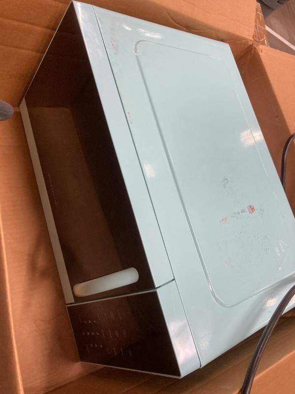 Photo 1 of *PARTS ONLY/SELLING AS IS* *Scratched*  FRIGIDAIRE 0.9-Cubic Feet Microwave Oven with Oversized Display, Blue