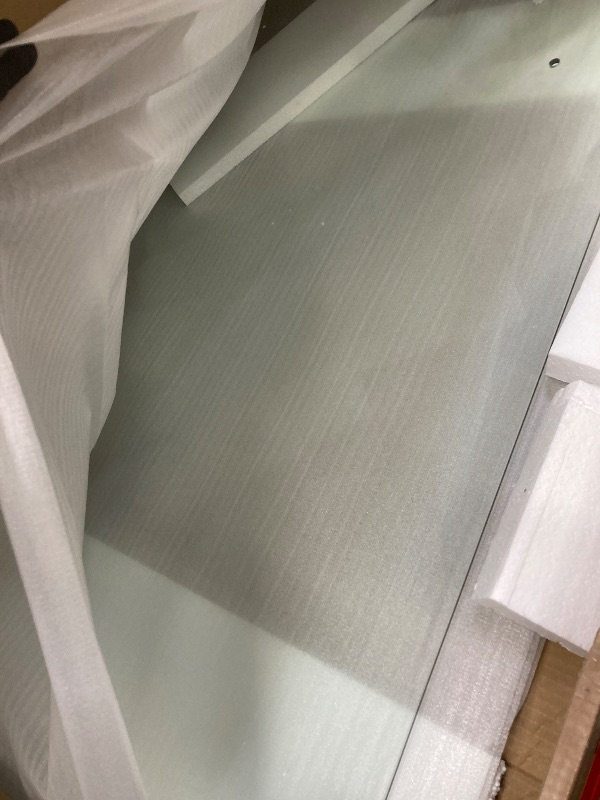 Photo 1 of *HEAVY* Brushed Gold Glass Shower Door, 60" x 75" 