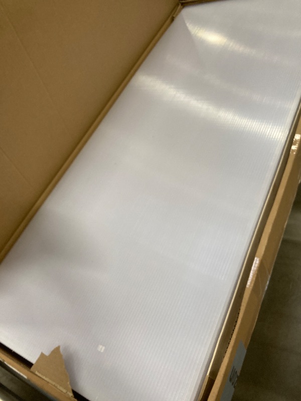 Photo 1 of *Missing hardware* *Boxes 1 and 2* 6x8 FT Greenhouse for Outdoors, Polycarbonate Greenhouse with Roof Vent, Ground Nails, Lockable Push Door, Aluminum Large Walk-in Green House for Outside Garden Backyard, Patio, Lawn, Black