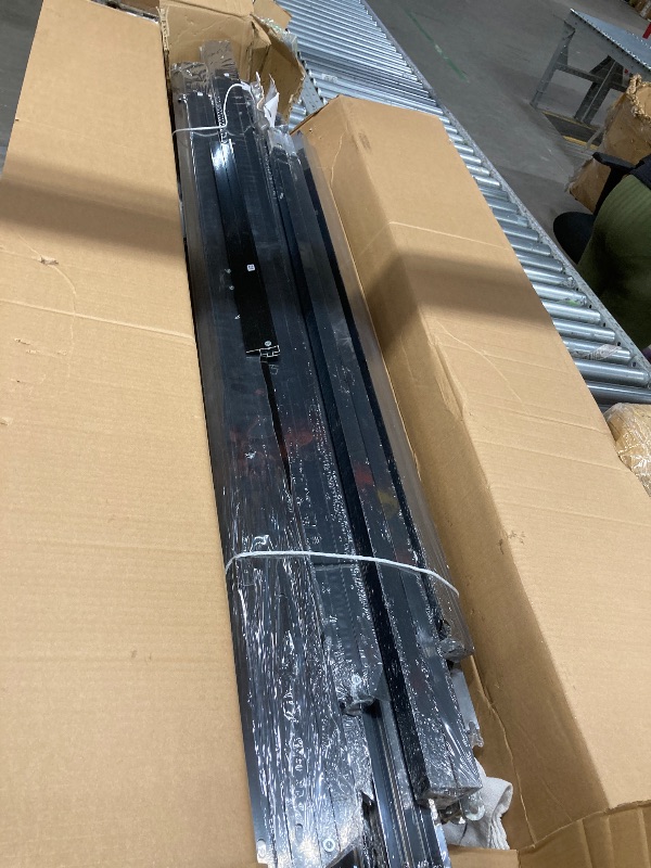 Photo 1 of *Missing hardware* *Boxes 1 and 2* 6x8 FT Greenhouse for Outdoors, Polycarbonate Greenhouse with Roof Vent, Ground Nails, Lockable Push Door, Aluminum Large Walk-in Green House for Outside Garden Backyard, Patio, Lawn, Black