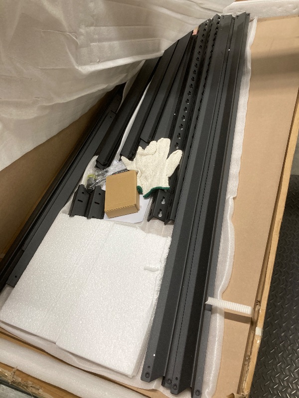 Photo 1 of *Damaged at shelf corners from transport?* VEVOR Storage Shelving Unit, 5-Tier Adjustable Storage Shelves, 48" L x 24" W x 72" H Heavy Duty Garage Storage Shelves, Metal Shelves for Kitchen Pantry Basement Bathroom Laundry