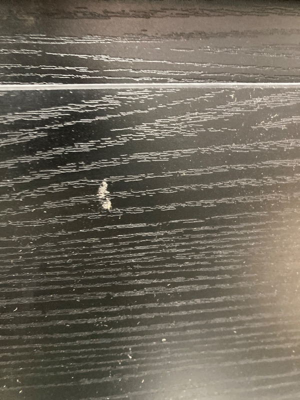 Photo 1 of ***(DAMAGE SOME DENTS, SCUFFS NOT IN BOX) Black 5 Drawer Dresser for Bedroom, 15" D x 23.7" W x 40.4" H in Simply Modern Chest of Drawers, Wood Storage Dresser with Deep Drawers for Living Room Hallway Entryway, Black ***(DAMAGE SOME DENTS, SCUFFS NOT IN