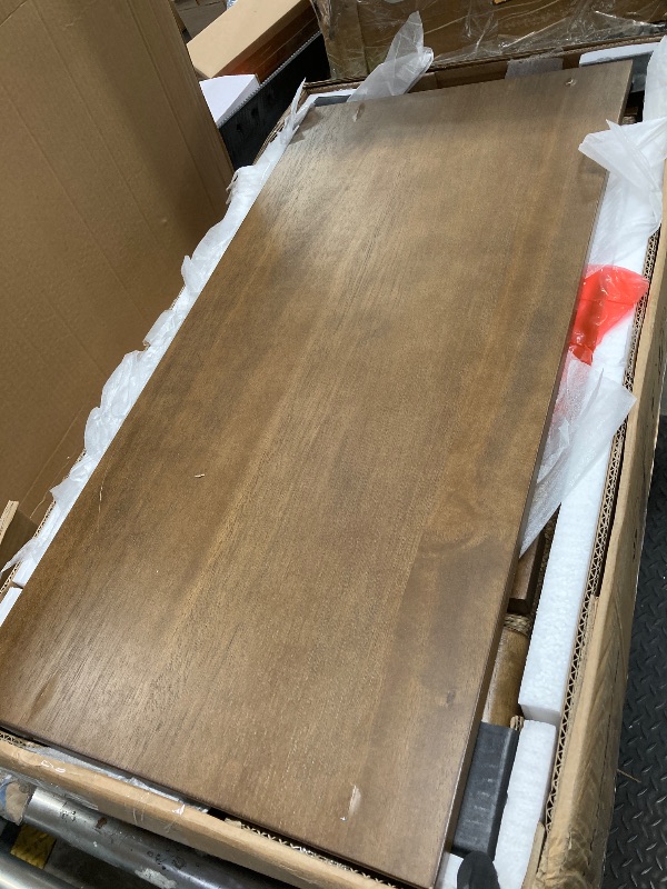 Photo 1 of *Pieces chipped/cracked* Nathan James Beacon Boho Accent Cabinet with Doors, Free Standing Kitchen Cabinet Storage with Adjustable Interior Shelf and Seagrass Accent, Dark Brown