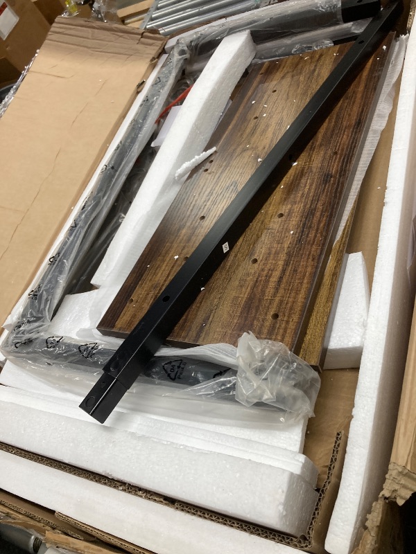 Photo 1 of *HEAVY* LITTLE TREE Dining Table for 4-6 People, Wooden Table, Rectangle Furniture with Heavy Duty Legs, Modern Kitchen Table for Home, Dining Room, Brown