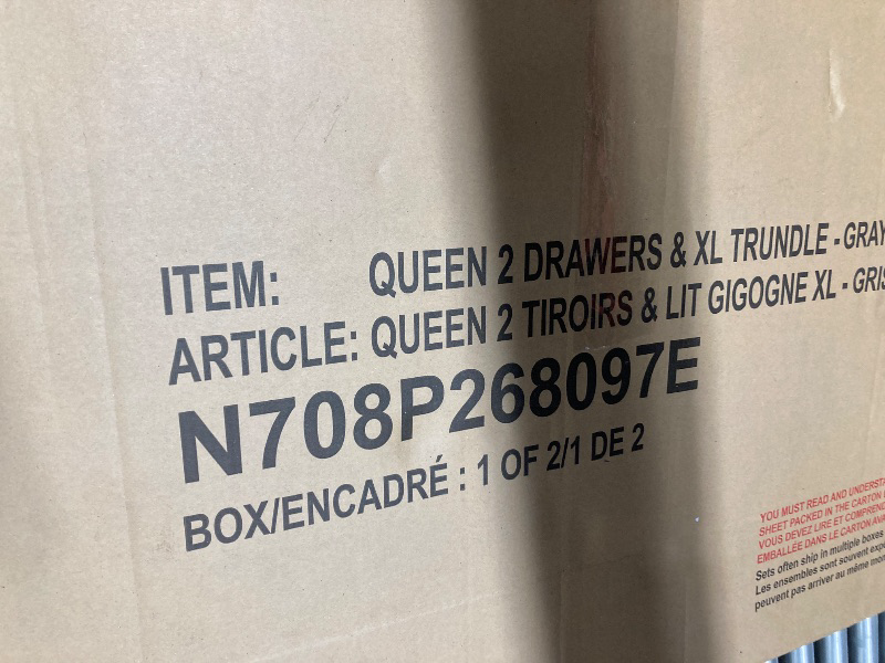 Photo 1 of *BOX 1/2 ONLY* Queen Bed with 2 Drawers