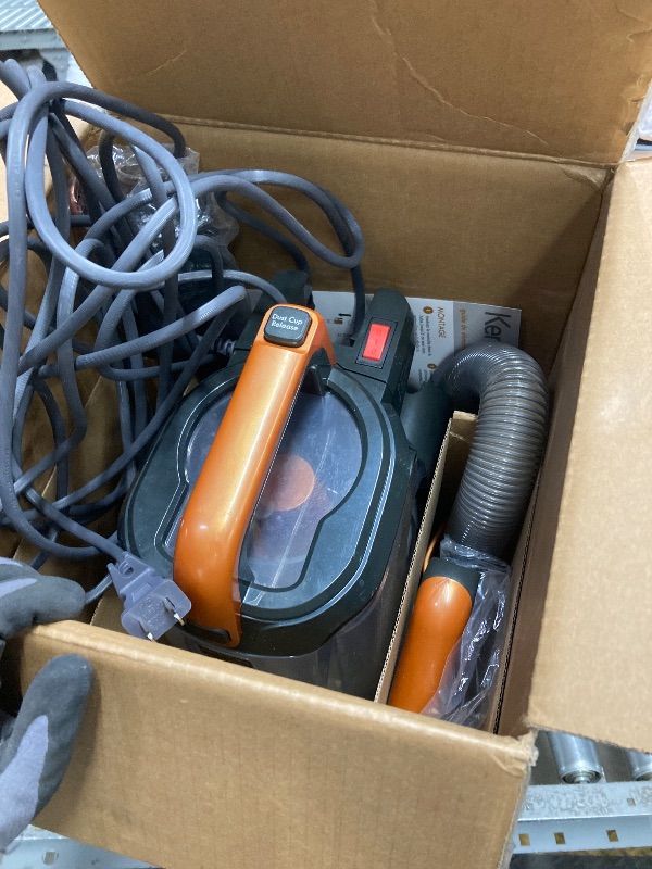 Photo 1 of *Dirty* Kenmore DU4080 Featherlite Lift-Up Bagless Upright Vacuum 2-Motor Power Suction Lightweight Carpet Cleaner with HEPA Filter, 2 Cleaning Tools for Pet Hair, Hard Floor, Orange