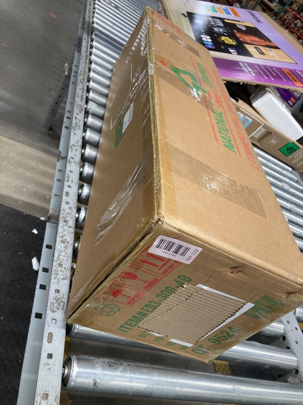 Photo 1 of *Lights untested* National Tree Company 4 ft Pre-Lit Everyday Collection Mini Artificial Christmas Tree, 150 Clear Lights, 643 Tips, Burlap Base, Green