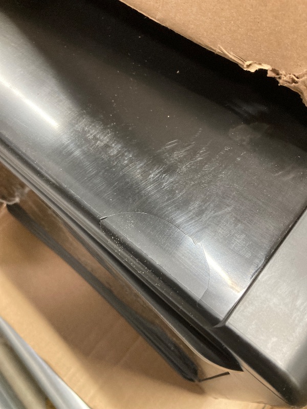 Photo 1 of *Broken pieces* IRIS USA File Box, Plastic File Organizer with Lids for Letter/Legal File, Portable Document Box For Moving, Storage Bin with Durable and Secure Lid, Stackable Nestable BPA-Free, Black 35 Qt. 4 Pack