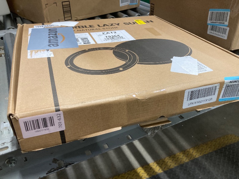 Photo 1 of *Missing spinning piece* Creative Co-Op Marble Lazy Susan, White 