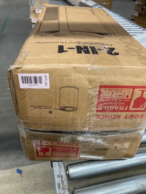 Photo 1 of *Cord missing to test* Afloia Humidifier for Bedroom Large Room - Mist Free Evaporative 2 in 1 Humidifier and Air Purifier in One Combo for Home with Top Fill 5L Tank/Humidity&Air Quality Sensor/2-24H Timer