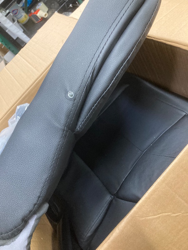 Photo 1 of *May be missing hardware?* JONPONY Big and Tall Office Chair 400LBS Wide Seat Ergonomic Computer Desk Chair High Back Executive Leather Chair Adjustable Task Chair Lumbar Back S