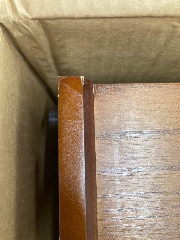 Photo 1 of *Chipped top edges* PRO CHOICE 24" 1500W Infrared Tower Heater with Remote, Portable Space Heater for Home - Wood Grain Chestnut
