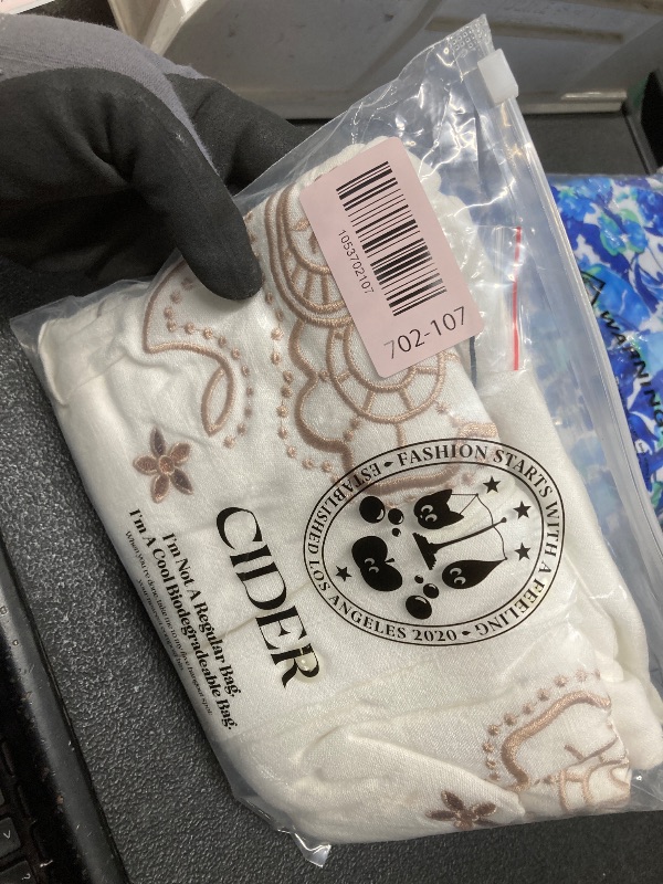 Photo 1 of ***LOOKS VERY SMALL FOR XL***CIDER Button Down Shirts for Women Graphic Collared Long Sleeve Dressy Casual Blouses Tops: White, XL***LOOKS VERY SMALL FOR XL***