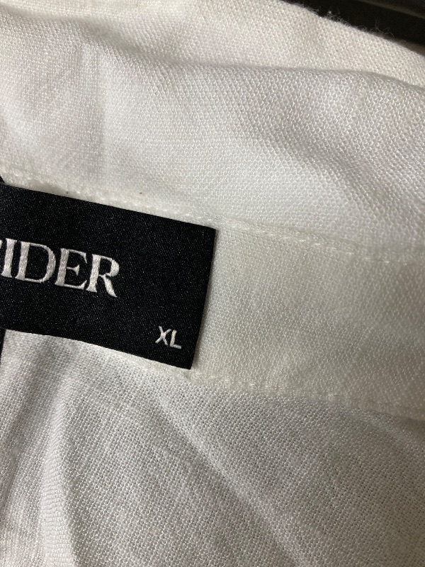 Photo 1 of ***LOOKS VERY SMALL FOR XL***CIDER Button Down Shirts for Women Graphic Collared Long Sleeve Dressy Casual Blouses Tops: White, XL***LOOKS VERY SMALL FOR XL***