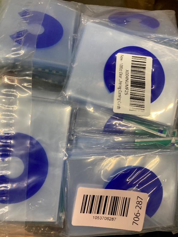 Photo 1 of 1000ct Clear Card Sleeves, Perfect Fit Inner Card Sleeves, Exact for Double Sleeving, Trading Sleeve Compatible with MTG TCG Magic Gaming Cards