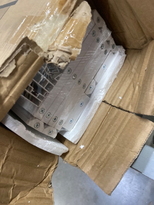 Photo 1 of 104RDHOUSE 38×80in PVC Internal Accordion Folding Door, Multifold Sliding Door for Closet, White in Color, with Installation Hardware; Handle; Latch.