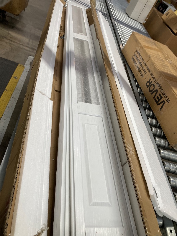 Photo 1 of 104RDHOUSE 38×80in PVC Internal Accordion Folding Door, Multifold Sliding Door for Closet, White in Color, with Installation Hardware; Handle; Latch.