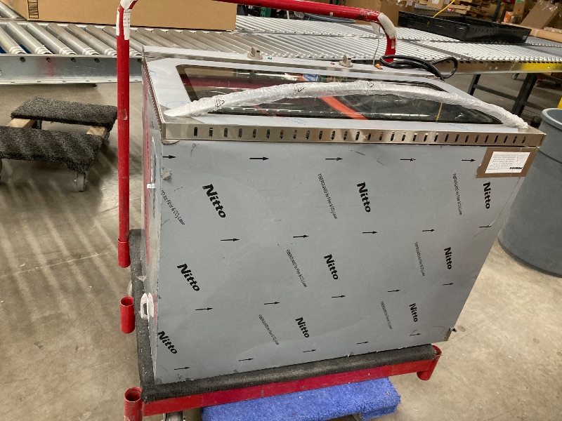 Photo 1 of ***SUPPOSEDLY HAS A DENT SOMEWHERE?*** MISSING LEGS


 Commercial Convection Oven Full Size 125L/4.4 cu.ft.,240V/4500W Conventional Oven Countertop 4-Tier Commercial Toaster oven w/Front Glass Door, w/Trays Wire for Restaurant Bakery***SUPPOSEDLY HAS A DE