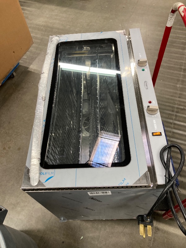 Photo 1 of ***SUPPOSEDLY HAS A DENT SOMEWHERE?*** MISSING LEGS


 Commercial Convection Oven Full Size 125L/4.4 cu.ft.,240V/4500W Conventional Oven Countertop 4-Tier Commercial Toaster oven w/Front Glass Door, w/Trays Wire for Restaurant Bakery***SUPPOSEDLY HAS A DE