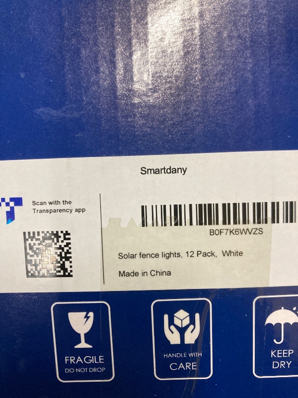 Photo 1 of ***MISSING PIECES*** 10 Pack Solar Fence Lights, Motion Sensor Outdoor Light with 3 Sided Lighting, 60 Lumens Fence Light Solar Powered, Solar Lights Outdoor Waterproof with 3000K/7000K Mode for Patio, Backyard, Fence