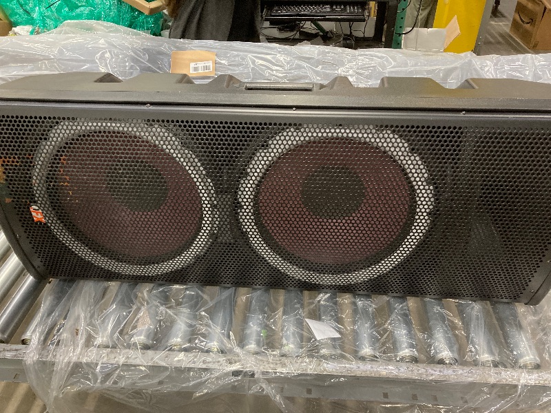 Photo 1 of ***PARTS ONLY***E-B5 Professional High-Power Dual 15" Bluetooth Speaker System- Featuring Circle Lights, FM Radio, USB/TF Card Ports, XLR Inputs, TWS Sound & Easy Transport for DJs, Parties & Live Performances, Black