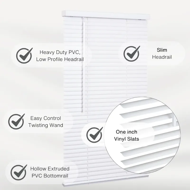 Photo 1 of  Cordless 1" Vinyl Mini Blind