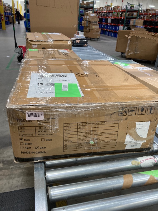 Photo 1 of ***PARTS ONLY/DOES NOT WORK PROPERLY/MISSING FLAG/WITH CHARGER***ORFELD 24V Electric Kids Go Kart for Ages 6+, High-Power Battery Ride On Toy with Safety Belt, Drift Cart Gift for Boys & Girls,Red