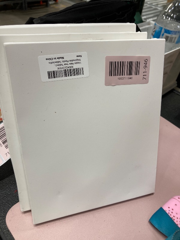 Photo 1 of  ***** 3 packs****Childom 1 Pack Happy New Year Tablecloth with 21 PCS Banners for New Years Decorations 2026,Disposable Plastic Table Cloth 54" x 108",Happy New Year 2026 Banners for Home Dining Outdoor Party Supplies