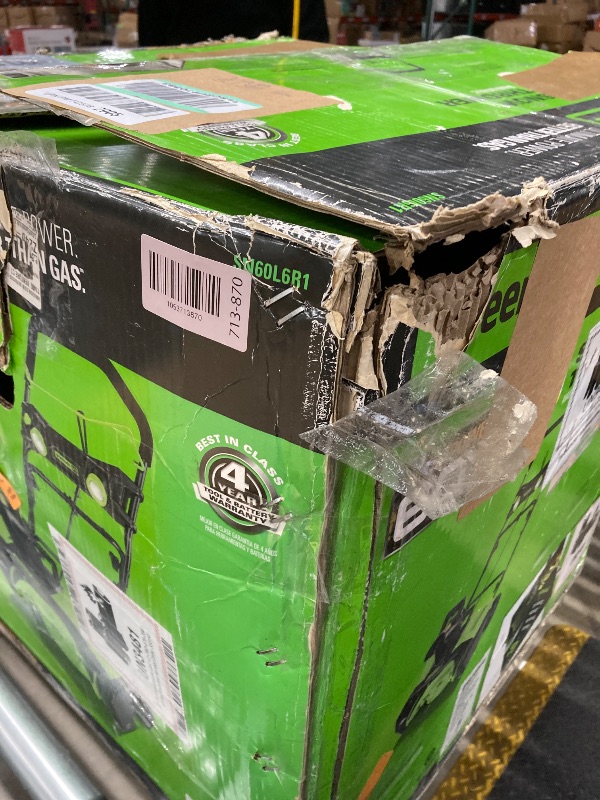 View 4 of ***Selling for Parts Only***Greenworks 60V 20" Brushless Cordless Snow Blower (Single-Stage), 5.0 Ah Battery and Charger Included