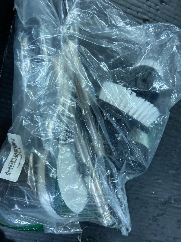 Photo 1 of ***MISSING MAJOR COMPONENETS* THIS IS SOLD FOR PARTS ONLY*** Electric Spin Scrubber, Cordless Shower Scrubber with 7 Scrub Brushes, 3 Speeds, Adjustable Extension Handle, IPX7 Waterproof Power Scrubber for Cleaning Bathroom Tub Tile Floor Grout- Bright Wh