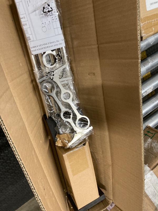 Photo 1 of 1 Inch Double Curtain Rods 72 to 144 Inches, Adjustable Telescoping Window Drapery Rod, Dual Heavy Duty Curtain Rods with Iron-Finials for Sliding Glass Door, Patio, Bedroom, Kitchen, Brushed Nickel