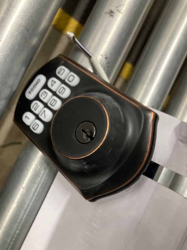 Photo 1 of ***(PARTS ONLY-SELLINGAS IS )*** TEEHO TE001 Keyless Entry Door Lock with Keypad - for Front Door with 2 Keys - Auto Lock - Easy Installation - Oil-Rubbed Bronze