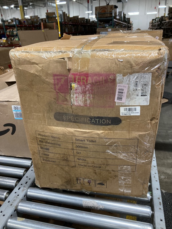 Photo 1 of **DAMAGED SEAT***Smart Toilet with Powerful Flush, 1000 Gram MaP Flush Score, Foot Sensor Operation Walk Away, ADA Comfort Chair Height, LED Display ?