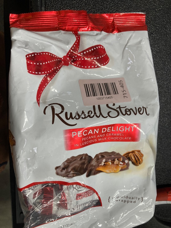 View 3 of ***BEST BEFORE FEB 1, 2026***Russell Stover Pecan Delight Gusset Bag 16.10 Ounce Russel Stover Milk Chocolate Covered Candy Pack, Crunchy Pecans and Buttery Caramel Covered In Sweet Milk Chocolate Candy, Individually Wrapped***BEST BEFORE FEB 1, 2026***