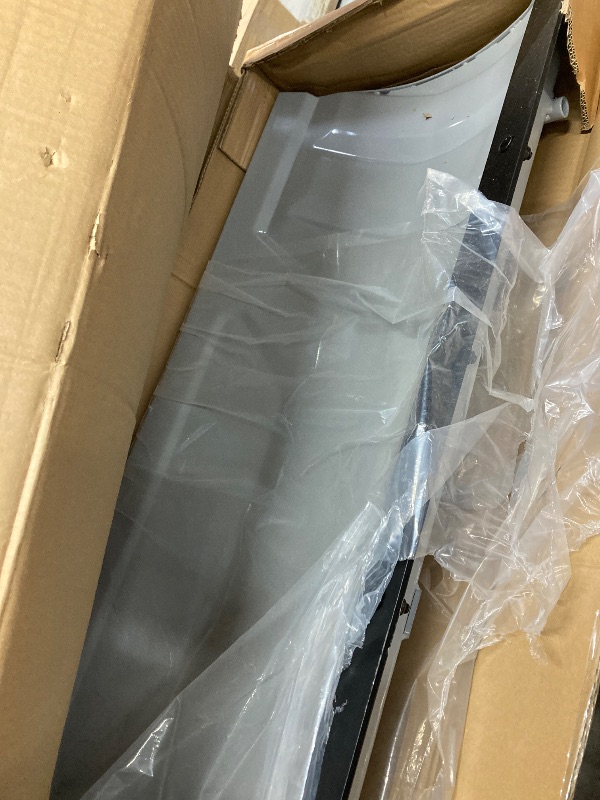 Photo 1 of ***(PARTS ONLY-MISSING -SELLING AS IS *** ECOTRIC ATV Snow Plow Blade Adjustable 48" Complete Universal Kit Compatible with Honda Kawasaki Polaris   ***BOX RIPPED/TORN***