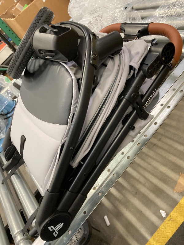 Photo 1 of ***(MISSING PART-SELLING AS IS)***  Tinyiota Stroller for Babies, Toddler Strollers with Large UPF 50+ Canopy, Luxury Baby Stroller with Leather Handle & Spacious Seat, One-Hand Foldable Pushchair, Baby Carriage with Lie-Flat Mode(Gray)