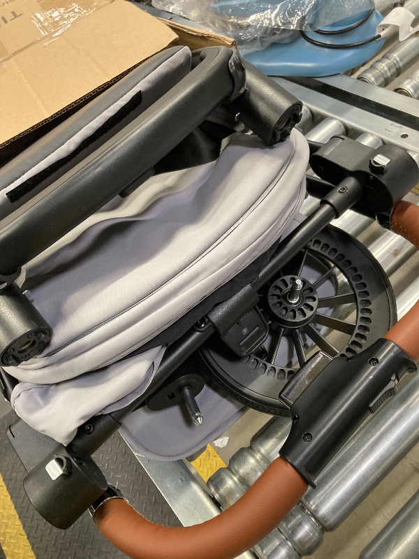 Photo 1 of ***(MISSING PART-SELLING AS IS)***  Tinyiota Stroller for Babies, Toddler Strollers with Large UPF 50+ Canopy, Luxury Baby Stroller with Leather Handle & Spacious Seat, One-Hand Foldable Pushchair, Baby Carriage with Lie-Flat Mode(Gray)