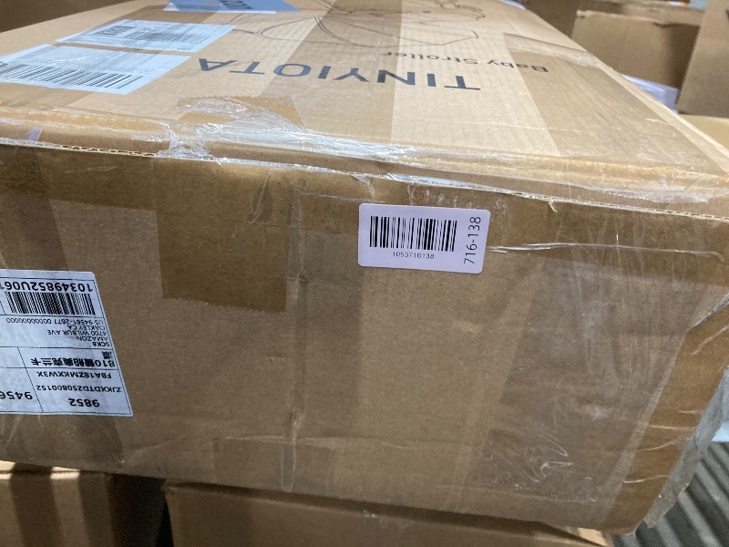 Photo 1 of ***(MISSING PART-SELLING AS IS)***  Tinyiota Stroller for Babies, Toddler Strollers with Large UPF 50+ Canopy, Luxury Baby Stroller with Leather Handle & Spacious Seat, One-Hand Foldable Pushchair, Baby Carriage with Lie-Flat Mode(Gray)