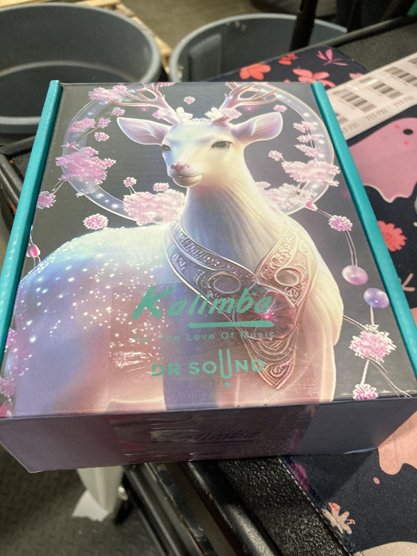 Photo 1 of 17 Key Kalimba, Thumb Piano Unfinished Solid Wood Kalimba, DIY Paintable Natural Handmade Musical Instrument, for Adults, Kids, Beginners, Gift for Artists & Musicians