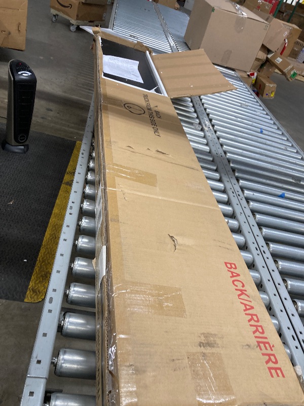 Photo 1 of 1 OF 3 BOXES ONLY
Benzara VIX Queen Size Platform Bed- Panel Arch Design- 2 Storage Drawers- Black